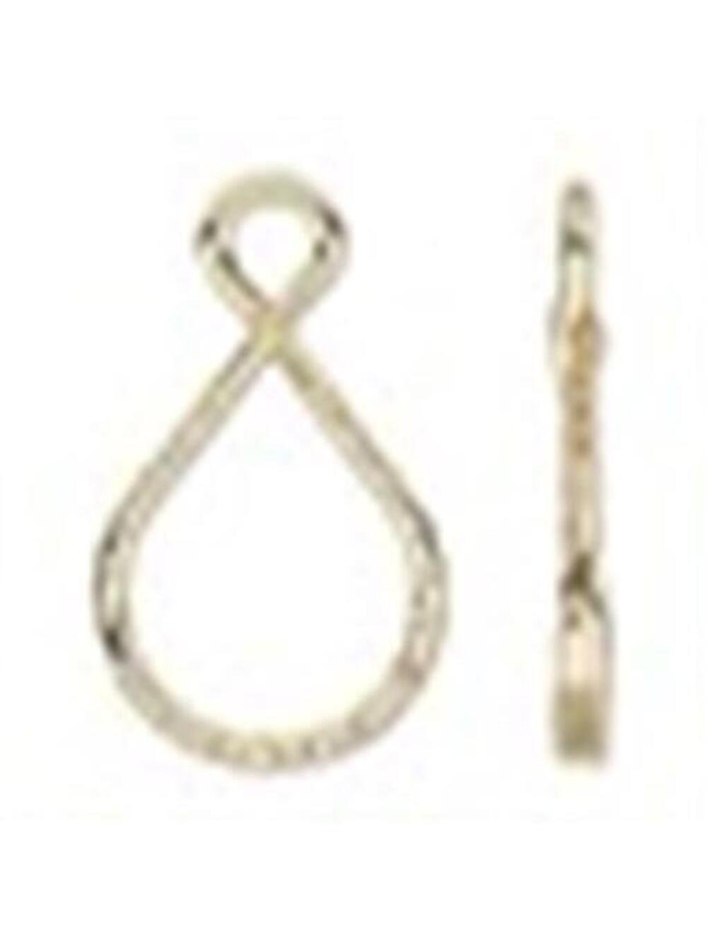 Bulk Gold 14K Plated Fancy 37x18mm Key Chain Jewelry Split Ring Findings 10 pcs